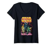 Mujer Star Wars Flea Market Retro Villains Camiseta Cuello V