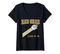 Mujer Star Wars Graduation RAD Grad Class of '26 Millennium Falcon Camiseta Cuello V