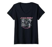Mujer Star Wars Group Shot The Saga Continues Camiseta Cuello V