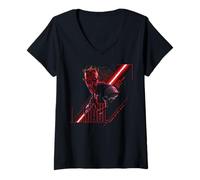 Mujer Star Wars Maul Shadow Lord Fear Is My Ally Dark Revenge Sith Camiseta Cuello V