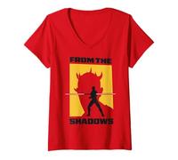 Mujer Star Wars Maul Shadow Lord from The Shadows Two Silhouettes Camiseta Cuello V