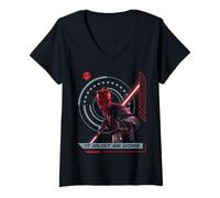 Mujer Star Wars Maul Shadow Lord It Must Be Done Maul Reaching out Camiseta Cuello V