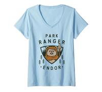 Mujer Star Wars Park Ranger Ewok Camiseta Cuello V