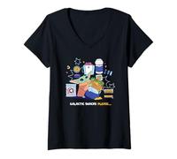 Mujer Star Wars: The Mandalorian and Grogu Galactic Snacks Please Camiseta Cuello V