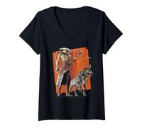 Mujer Star Wars The Mandalorian and Grogu Movie Embo and Keibu Camiseta Cuello V