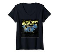 Mujer Star Wars: The Mandalorian and Grogu Movie New Razor Crest Camiseta Cuello V