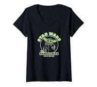 Mujer Star Wars: The Mandalorian Baby Yoda This Is The Way Logo Camiseta Cuello V