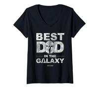 Mujer Star Wars The Mandalorian Best Dad in The Galaxy Camiseta Cuello V