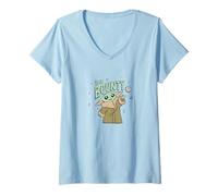 Mujer Star Wars: The Mandalorian Cute Grogu The Bounty Big Poster Camiseta Cuello V