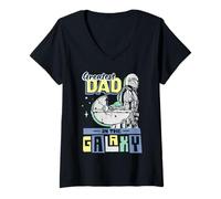 Mujer Star Wars The Mandalorian & Grogu Greatest Dad in The Galaxy Camiseta Cuello V