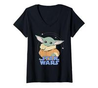 Mujer Star Wars The Mandalorian Grogu Spiral Camiseta Cuello V