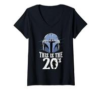 Mujer Star Wars The Mandalorian This is The 20's 20th Birthday Camiseta Cuello V