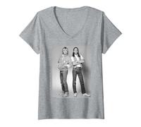 Mujer Status Quo Francis Rossi & Rick Parfitt por Allan Ballard Camiseta Cuello V