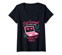 Mujer Stem Girl Women in Science Sassy Scientist Smart es Sexy Camiseta Cuello V