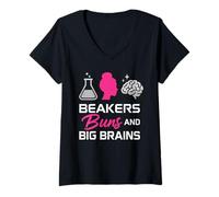 Mujer Stem Girl Women in Science Sassy Scientist Smart es Sexy Camiseta Cuello V