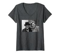 Mujer Steptoe E Hijo Harry H Corbett & Wilfrid Brambell Camiseta Cuello V