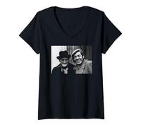 Mujer Steptoe E Hijo Wilfrid Brambell & Harry H Corbett Camiseta Cuello V