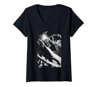 Mujer Steven Tyler Aerosmith Live Get A Grip Era por Andy Willsher Camiseta Cuello V