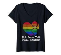 Mujer Still Awesome Camiseta Cuello V