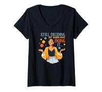 Mujer Still Deciding but Looking Great describes a Libra Perfectly Camiseta Cuello V
