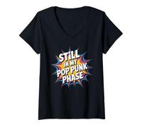 Mujer Still In My Pop Punk Phase Fanático de la Nostalgia EMO - Camiseta Cuello V