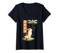 Mujer Stimming STIM Cat Lover Estimulación Visual Conciencia Autismo Camiseta Cuello V