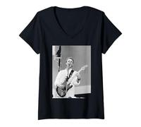 Mujer Sting Live Aid Wembley 1985 La policía Camiseta Cuello V