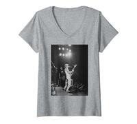 Mujer Sting The Police en vivo sobre el escenario de la gira Zenyatta Mondatta 1980 Camiseta Cuello V