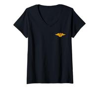 Mujer Stolzer Pararescue Angel PJ Air Rescue Veteran Vintage Hombre Camiseta Cuello V