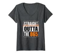 Mujer Straight Outta The 865 - Funny Knoxville Tennessee Area Code Camiseta Cuello V