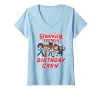 Mujer Stranger Things Birthday Upside Oficialmente Autorizado Camiseta Cuello V
