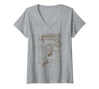 Mujer Stranger Things Hawkins Lab Mono Camiseta Cuello V