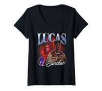 Mujer Stranger Things Lucas Homage Camiseta Cuello V