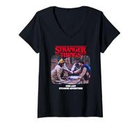 Mujer Stranger Things One Last Strange Adventure Camiseta Cuello V