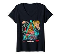 Mujer Stranger Things Shock Jock Camiseta Cuello V