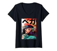 Mujer Street Fighter M Bison Champion Capcom Arcade 90s Y2K Tendencia Camiseta Cuello V