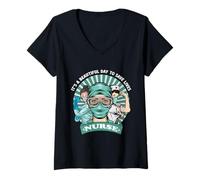 Mujer Strong Nurse It's A Beautiful Day To Save Lives Nurse Camiseta Cuello V