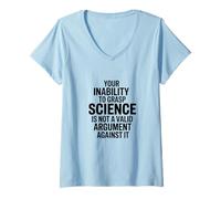 Mujer Su incapacidad para comprender la química del profesor de ciencias Camiseta Cuello V