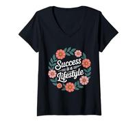 Mujer Success Is A Lifestyle Ambición emprendedora - Camiseta Cuello V