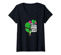 Mujer Succulent Propagation I'Ll Callous Over When I'm Ready Camiseta Cuello V