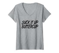 Mujer Suck It Up Buttercup - Camiseta Suck It Up Buttercup Camiseta Cuello V