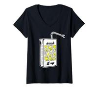 Mujer Suck it Up, Todo va a Salir Bien, Juice Box Camiseta Cuello V