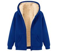 Mujer Sudaderas Fleece con Capucha Forro Polar Chaqueta Essentials Chandal Cremallera Invierno Suave Hoodie Cómoda Cálido Chaqueta de Felpa Ajuste con Chándales Bolsillo