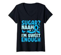 Mujer Sugar? Naah I'm Sweet Enough Camiseta Cuello V