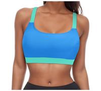 Mujer Sujetador Deportivo U Atrás Bajo Impacto Entrenamiento Yoga Crop Top con Almohadillas Incorporadas, Yoga Acolchado Cultivo Tanque Tops