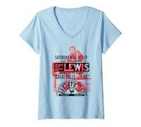 Mujer Sun Records X Jerry Lee Lewis Grandes Bolas de Fuego en Vivo Camiseta Cuello V