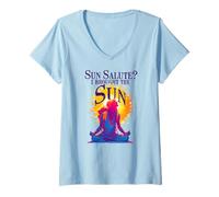 Mujer Sun Salute I Brought The Sun Camiseta Cuello V