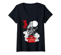 Mujer Sun Wukong Rey Mono Artes Marciales Leyenda China Camiseta Cuello V