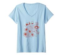 Mujer Sunday In Bloom Cozy Girasoles Coffee Vibes Camiseta Cuello V