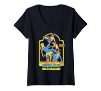 Mujer Super Glue Sarcastic Retro Vintage Funny Adult Humor Camiseta Cuello V